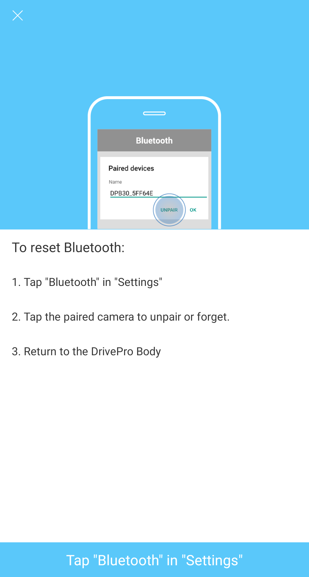 Проблемы с подключением через Bluetooth - DrivePro™ Body FAQ